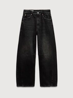 Zara Black Balloon Leg Jeans